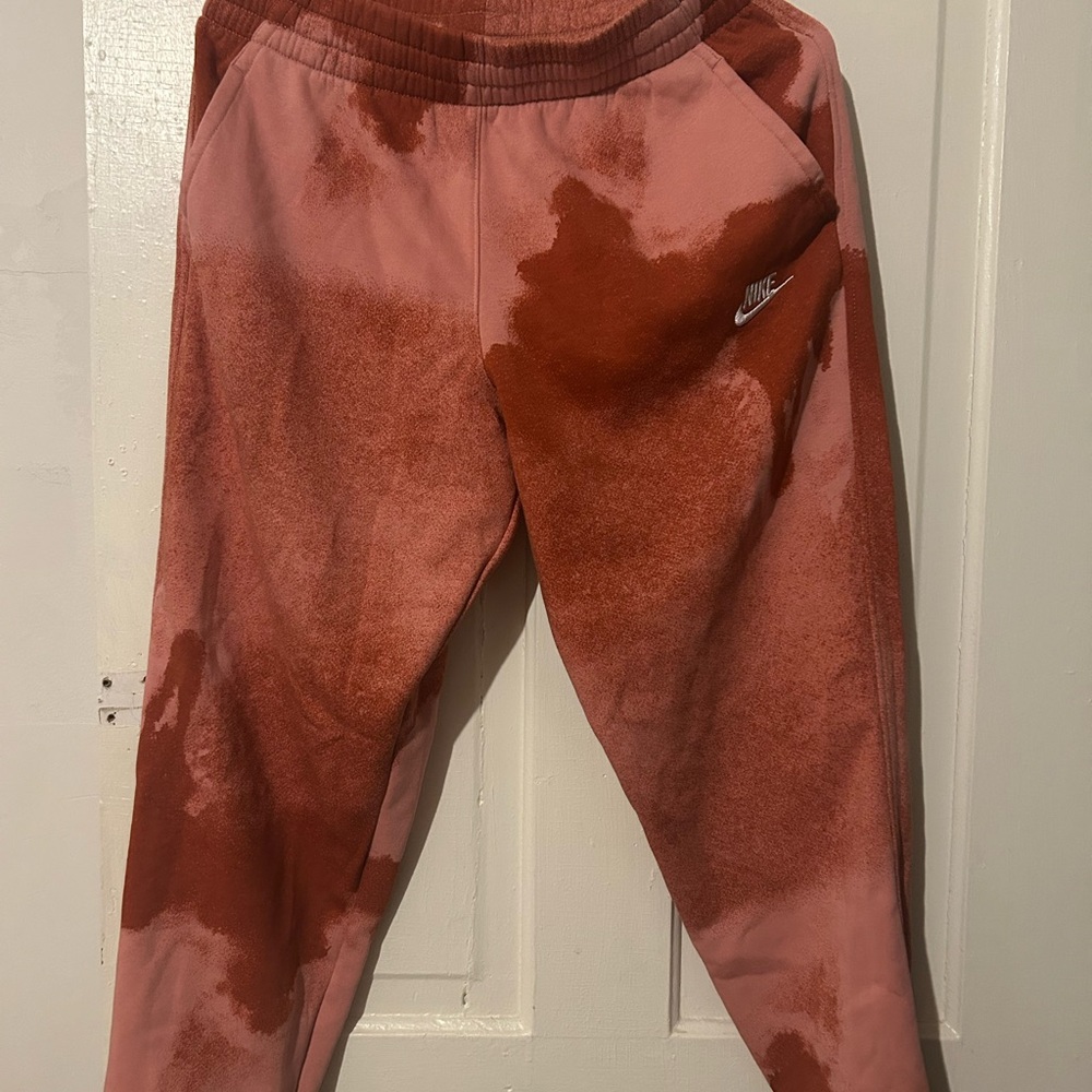 Nike Kids Red and Pink Joggers